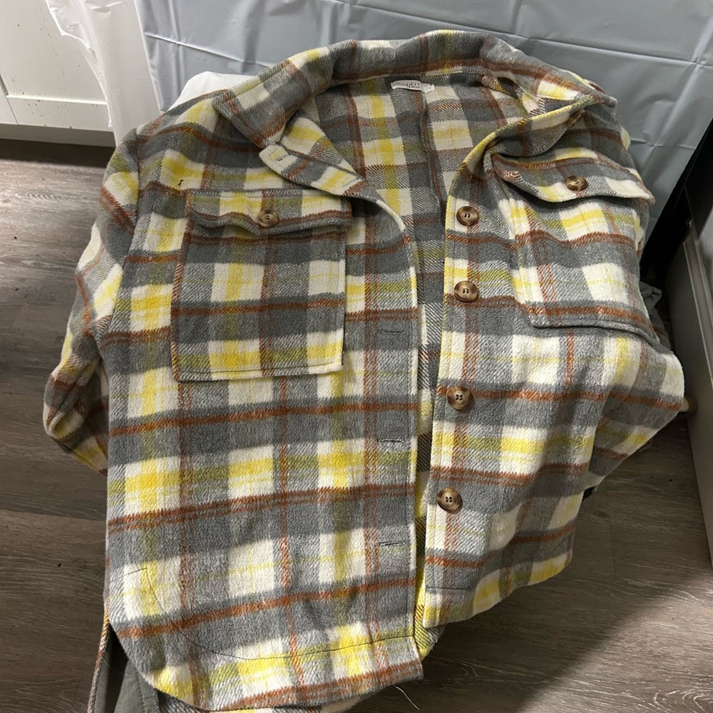 Large yellow flannel